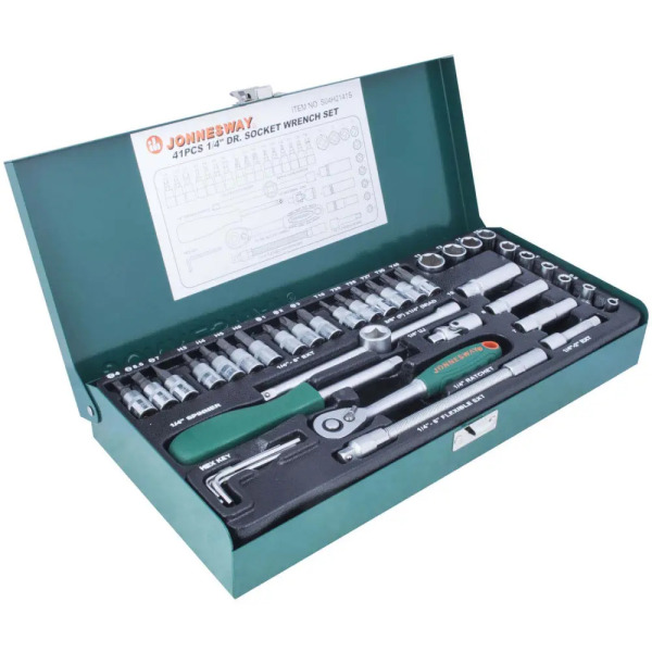 Juego De Dados 1/4" 41 Piezas S04H2141S Jonnesway