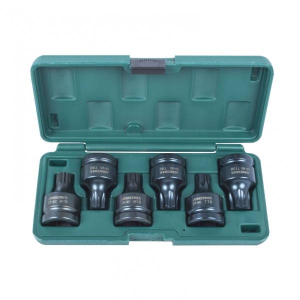 Juego de Dados Impacto 3/4' TORX E IMBUS S64A6306S Jonnesway ACCAO