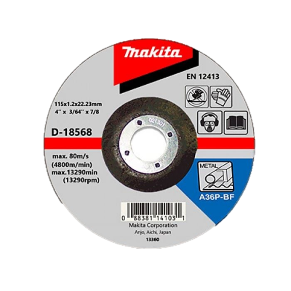 Disco corte metal 4 1/2 (115x3x22,23) Makita