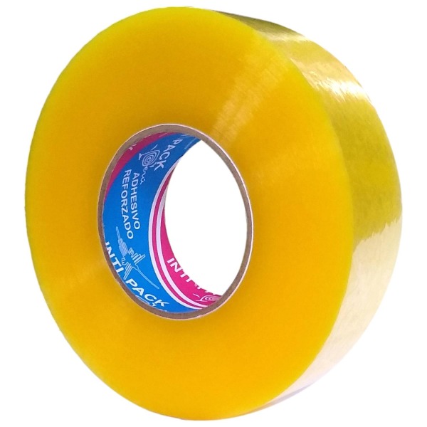Cinta Embalaje Transparente tono amarillo 48mm*200Mts