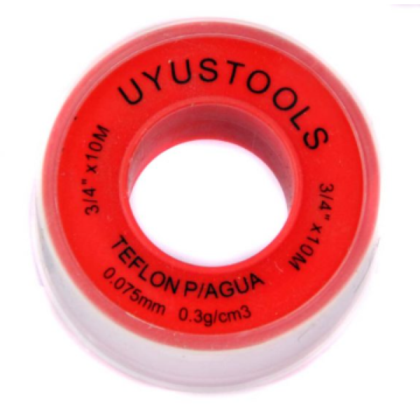 Teflon para agua 3/4 x 10m Uyustools