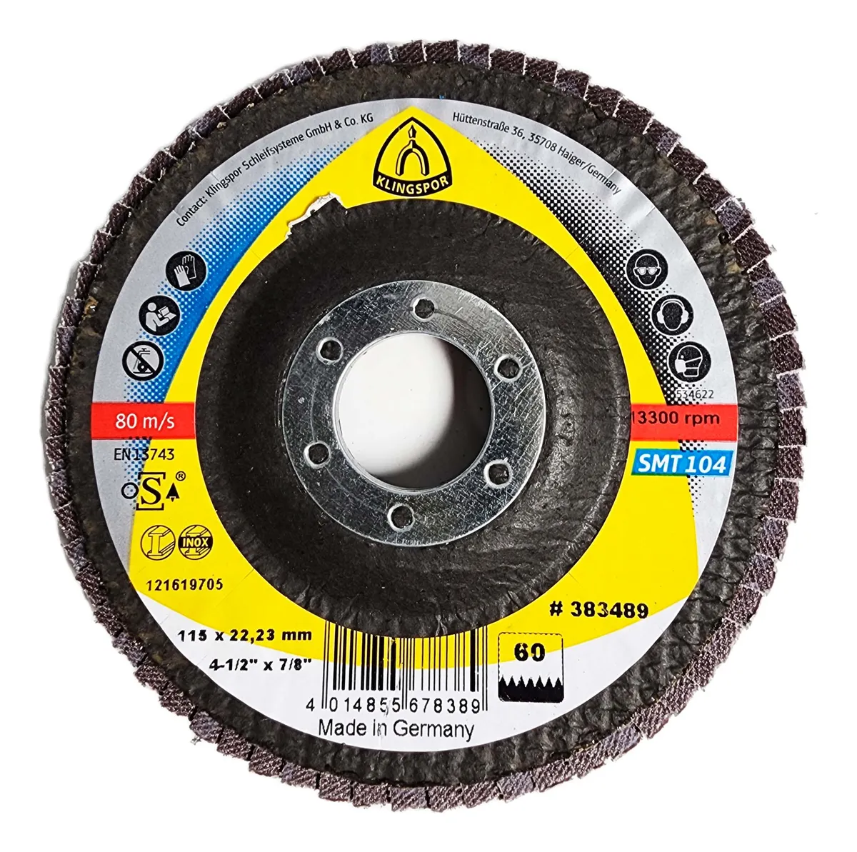 SMT 104 Disco de Lámina 115x22,23mm Gr 80