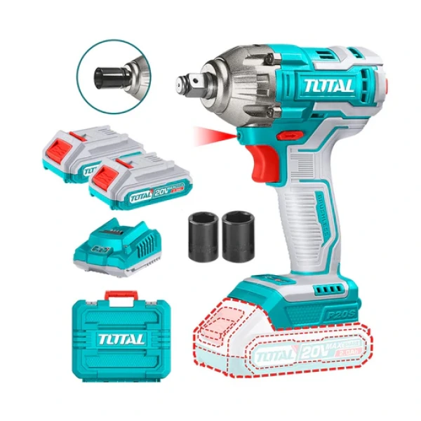 LLave de impacto Inalambrica 1/2 (13mm) 400NM 20V Super TOTAL