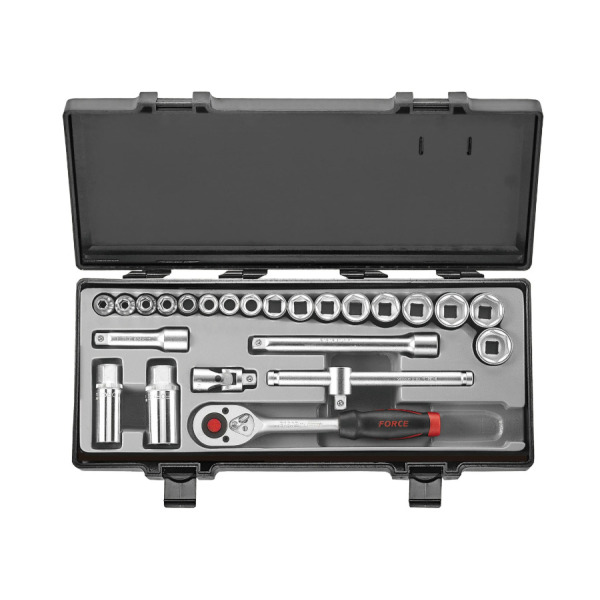 Juego de dados 25 piezas 3/8" 6-22mm (3251-5) FORCE