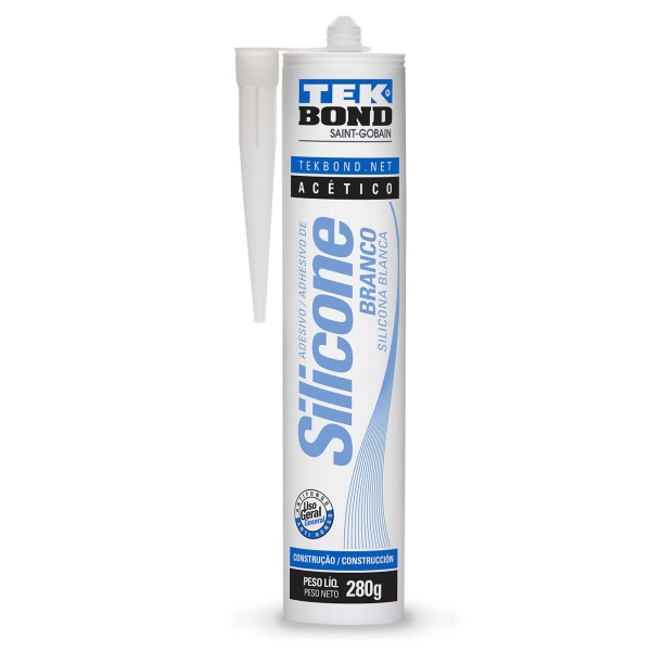 Silicona Acetica Blanca 280gr Tekbond