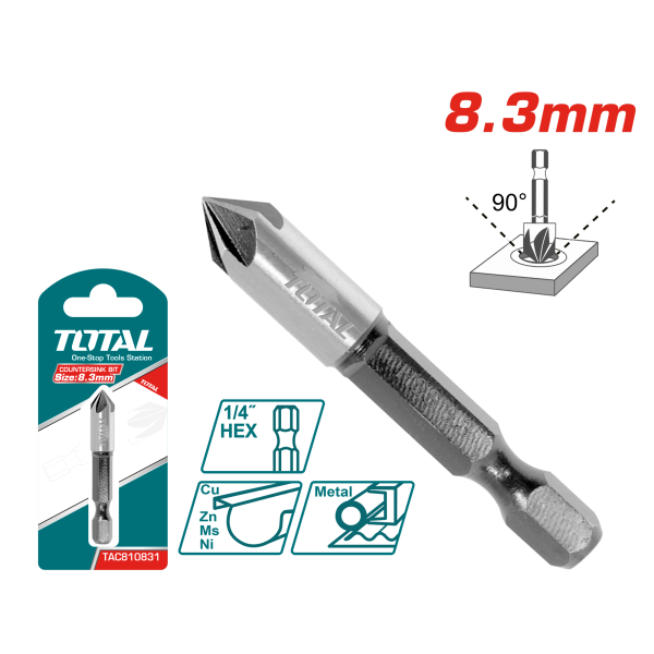 Broca Avellanada 8,3mm Para Taladro