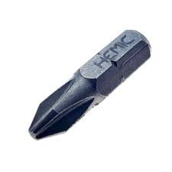 Punta Phillips Titanio PH 2 Largo 25mm Toma Hexagonal 1/4