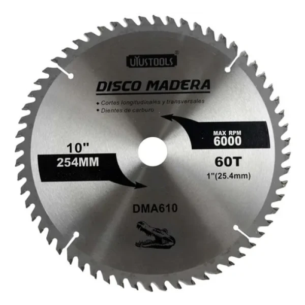 Disco Cortes Aluminio 10x60T Uyustools