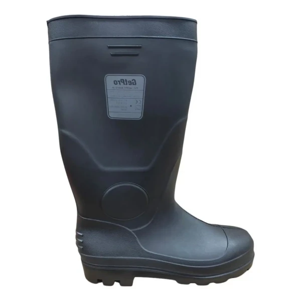 Botas PVC-101 Industrial Punta Y Planta Acero Color Negro