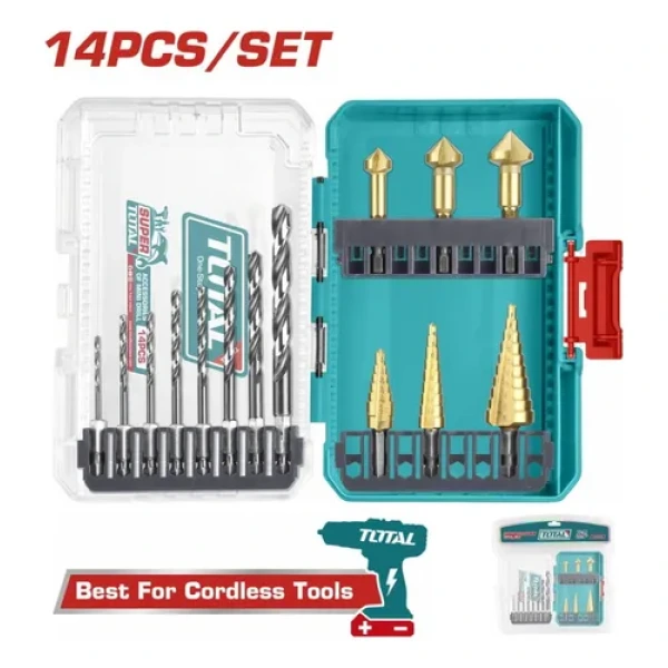 Set De Brocas 4341 HSS y Brocas Escalonadas 14 Pzs Total