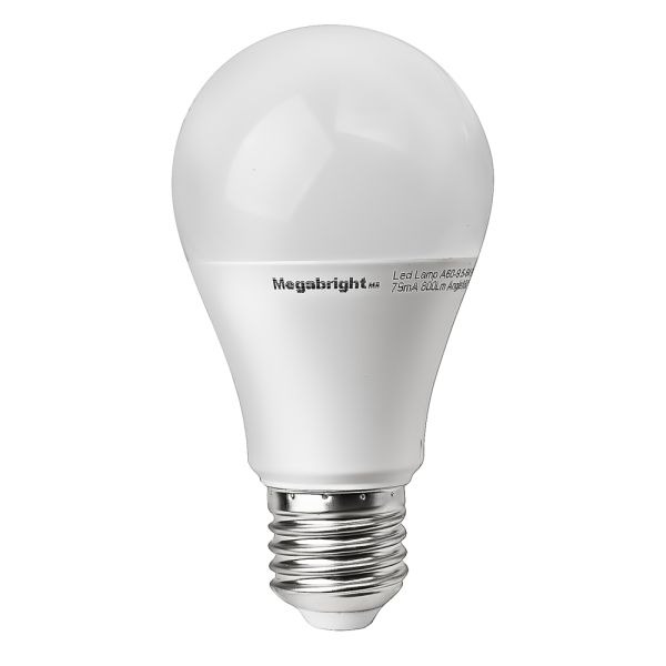 Ampolleta Led A60 Clásica  13W/3000k E-27 Megabright