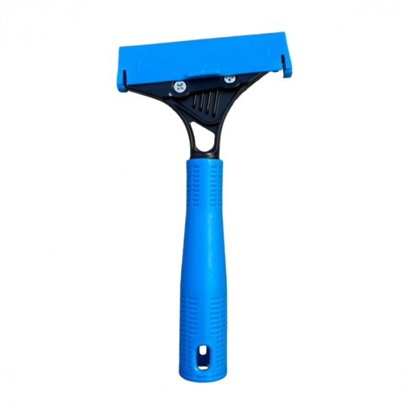 Raspador De Vidrio Mango De Plástico  11cm Color Azul