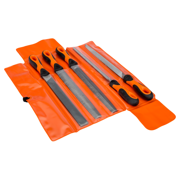 Juego De 5 Limas 10" Con Mango  De Ergo  Bahco