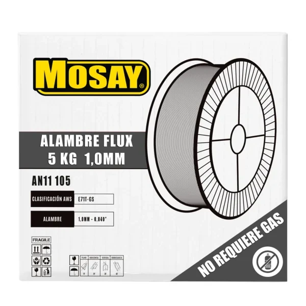 Soldadura Mig Tubular E71T-1" 1.0MM 5kg (Uso Con Gas)